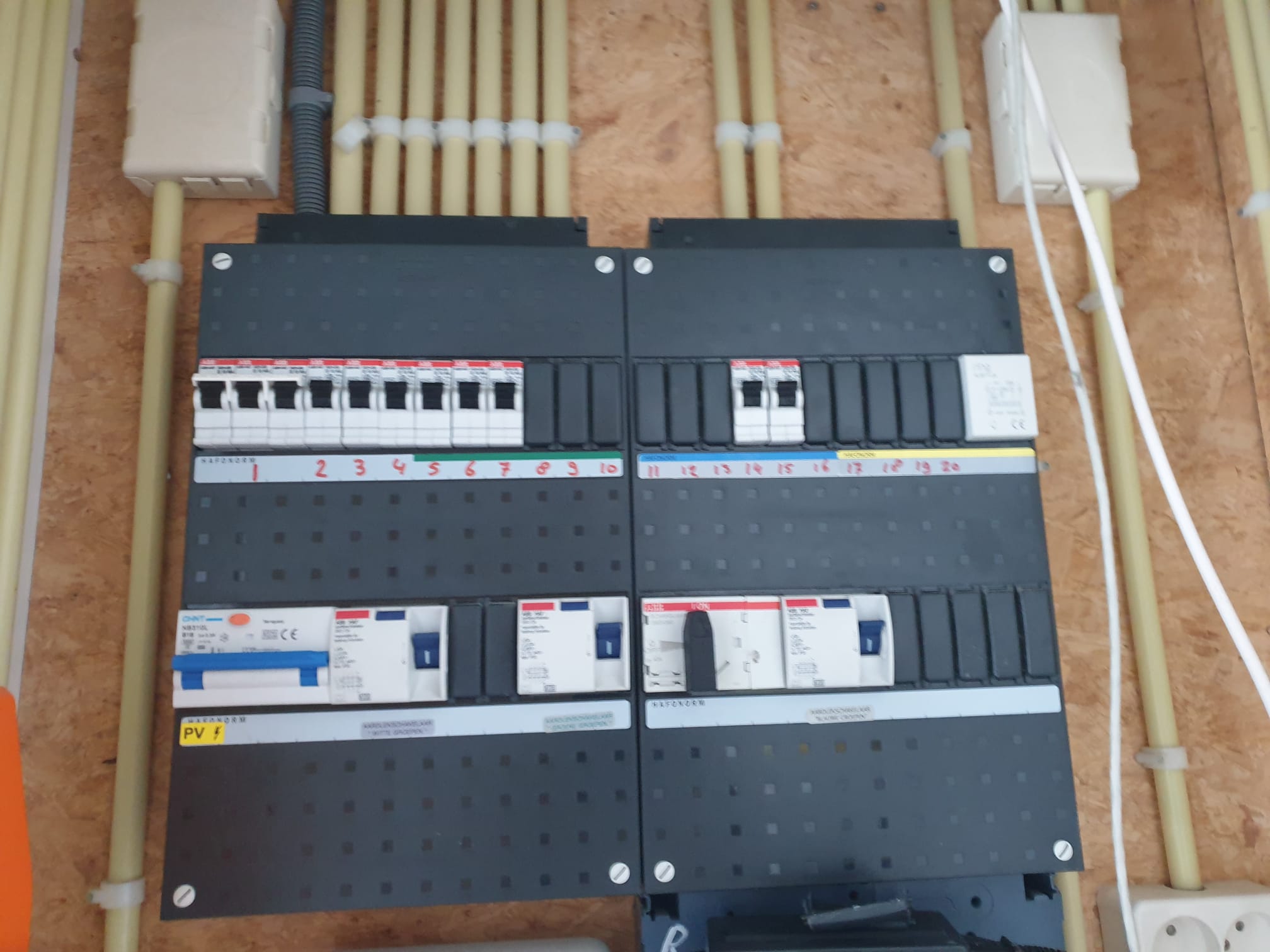 Foto van een meterkast die Rayko Elektra heeft gemaakt